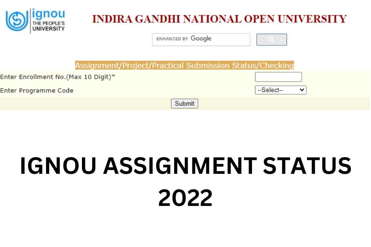 IGNOU Assignment Status 2022
