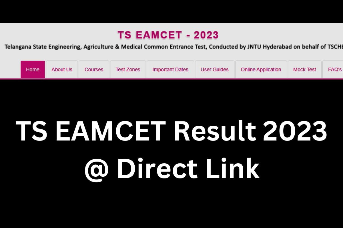 TS EAMCET Result 2023 @ Direct Link