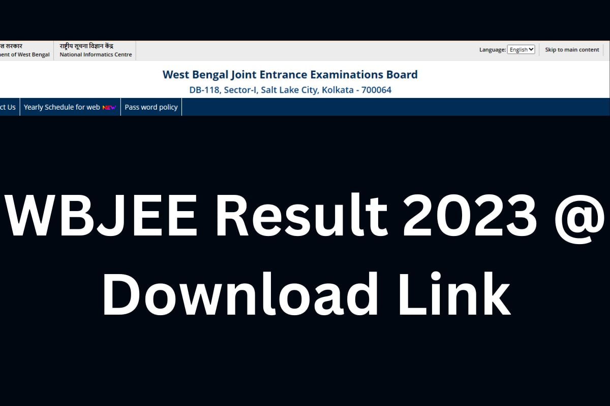 WBJEE Result 2023 @ Download Link