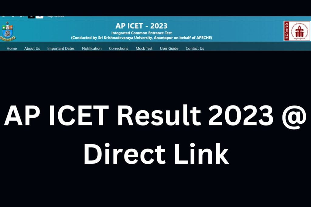 AP ICET Result 2023 @ Direct Link 1