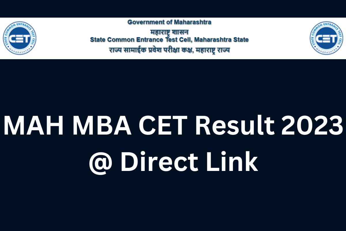 MAH MBA CET Result 2023 @ Direct Link
