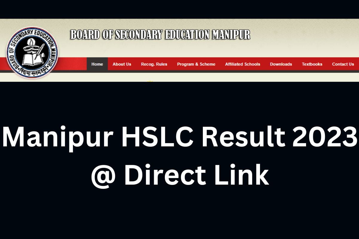 Manipur HSLC Result 2023 @ Direct Link