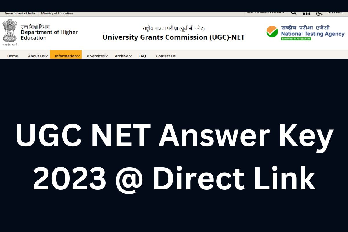 UGC NET Answer Key 2023 @ Direct Link